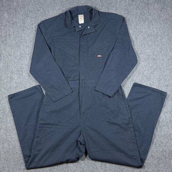 Genuine Dickies Performance Coveralls  Workwear Utility Mens XLT Navy Blue 0503 - Picture 1 of 10